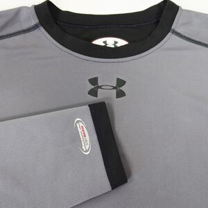 Under Armour Mens Sz XL All-Season Long Sleeve Reversible Gray/Black  Pull Over